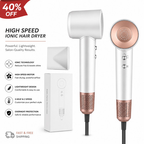 High speed ionic hair - ionic, dryer