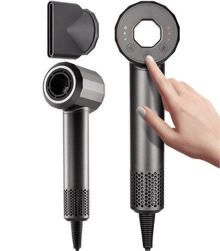 Hair dryer gray - gray, intelligent
